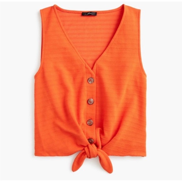 J. Crew Tops - J. Crew Women's Size XS Sleeveless Tie Front V-neck Top